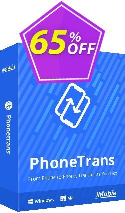 65% OFF PhoneTrans for Mac - 1-Year Plan  Coupon code