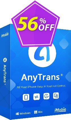 56% OFF AnyTrans 1 Year Plan Coupon code