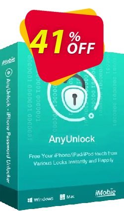 41% OFF AnyUnlock - Unlock Apple ID - 3-Month Coupon code