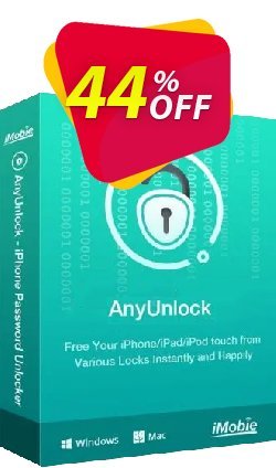 44% OFF AnyUnlock - Password Manager - 3-Month Coupon code