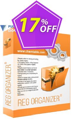 17% OFF Reg Organizer Coupon code