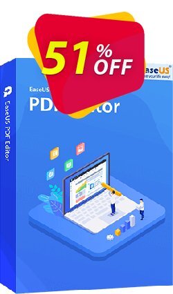 51% OFF EaseUS PDF Editor Lifetime Coupon code