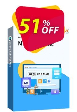 51% OFF EaseUS NTFS For Mac Lifetime Coupon code