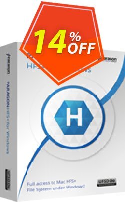 14% OFF Paragon HFS+ for Windows Coupon code