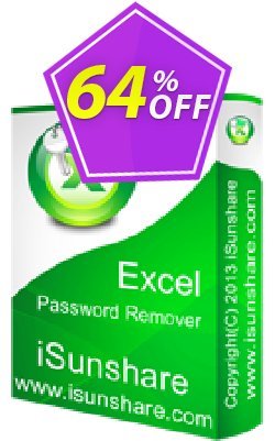 64% OFF iSunshare Excel Password Remover Coupon code
