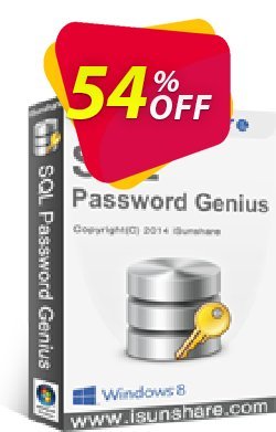 54% OFF iSunshare SQL Password Genius Coupon code