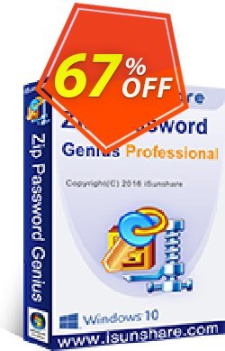 67% OFF iSunshare ZIP Password Genius Professional Coupon code