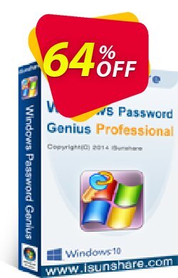 64% OFF iSunshare Windows Password Genius for Mac Professional Coupon code