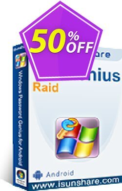 50% OFF iSunshare WPGenius Raid Coupon code