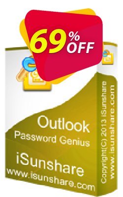 69% OFF iSunshare Outlook Password Genius Coupon code