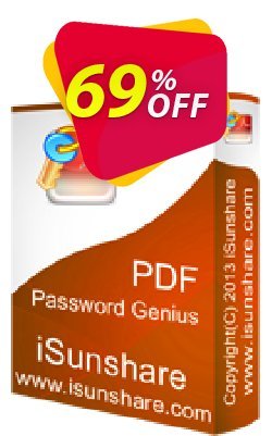 69% OFF iSunshare PDF Password Genius Coupon code