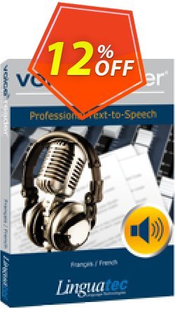 12% OFF Voice Reader Studio 15 FRF / Français/French Coupon code