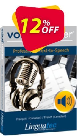 12% OFF Voice Reader Studio 15 FRC / Français - Canadien /French - Canadian  Coupon code