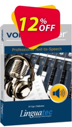 12% OFF Voice Reader Studio 15 HEI / Hebrew Coupon code