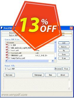 13% OFF VeryUtils PDF Split-Merge Coupon code