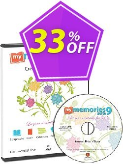 33% OFF My Memories Suite Shipped Disc Coupon code