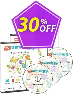 30% OFF My Memories Suite Disc Bundle Packs Coupon code