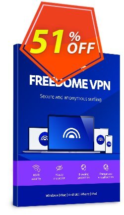 51% OFF F-Secure FREEDOME VPN Coupon code