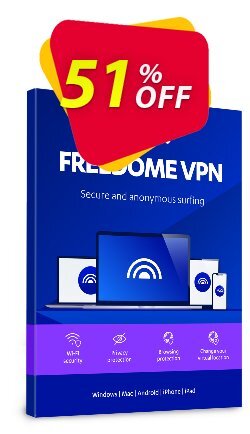 51% OFF F-Secure FREEDOME VPN 3 devices Coupon code