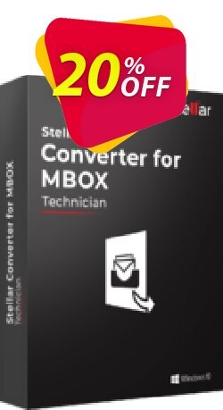 20% OFF Stellar MBOX to PST Converter offer - Technical  Coupon code