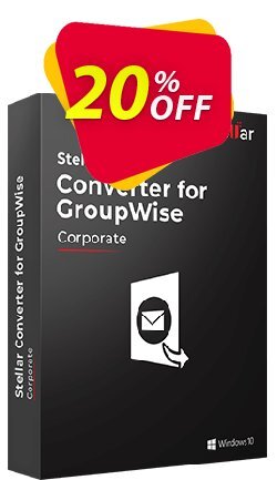 20% OFF Stellar GroupWise to PST Converter Coupon code