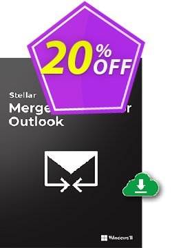 Stellar Merge PST Coupon, discount Stellar Merge Mailbox for Outlook [1 Year Subscription] impressive discounts code 2022. Promotion: NVC Exclusive Coupon