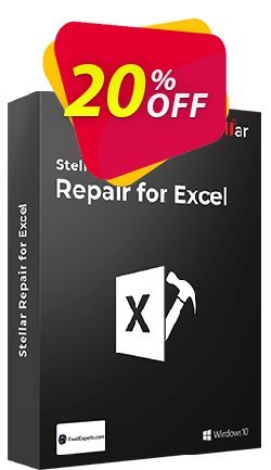 Stellar Repair for Excel Coupon, discount Stellar Repair for Excel wondrous promotions code 2022. Promotion: NVC Exclusive Coupon