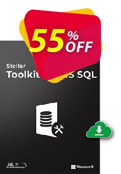 Stellar Toolkit for MS SQL Coupon discount 55% OFF Stellar Toolkit for MS SQL, verified - Stirring discount code of Stellar Toolkit for MS SQL, tested & approved