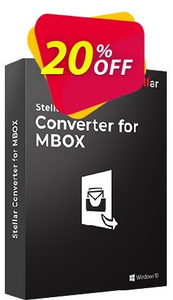 Stellar MBOX to PST Converter Coupon, discount Stellar Converter for MBOX amazing promo code 2022. Promotion: NVC Exclusive Coupon