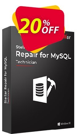 20% OFF Stellar Repair for MYSQL Coupon code