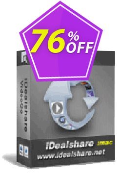 76% OFF iDealshare VideoGo for Mac - Lifetime  Coupon code