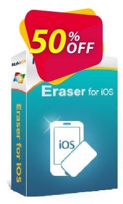 MobiKin Eraser for iOS - 1 Year, 26-30PCs License Coupon discount 50% OFF - 