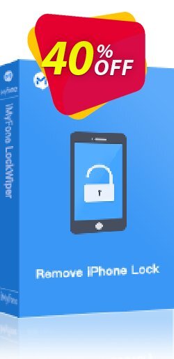 40% OFF iMyFone LockWiper - Lifetime/16-20 iDevices  Coupon code