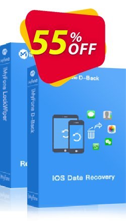 Bundle: iMyFone D-Back + LockWiper Coupon, discount 55% OFF Bundle: iMyFone D-Back + LockWiper, verified. Promotion: Awful offer code of Bundle: iMyFone D-Back + LockWiper, tested & approved
