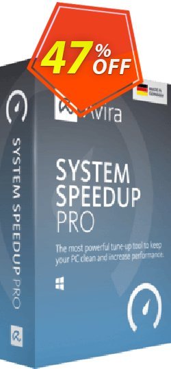 47% OFF Avira System Speedup Pro - 1 year  Coupon code