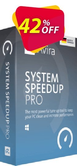 45% OFF Avira System Speedup Pro (3 year), verified