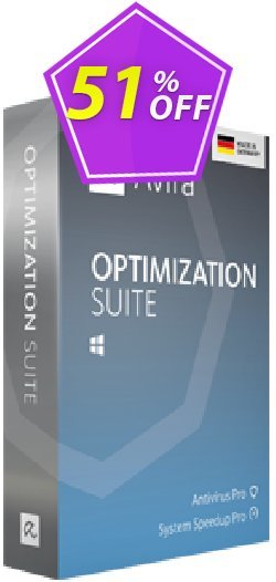 Avira Optimization Suite - 2 years  Coupon discount 50% OFF Avira Optimization Suite (2 year), verified - Fearsome promotions code of Avira Optimization Suite (2 year), tested & approved