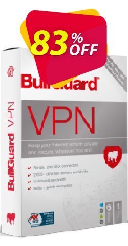 83% OFF BullGuard VPN Coupon code