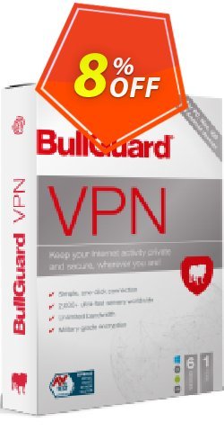 8% OFF BullGuard VPN 1 month plan Coupon code