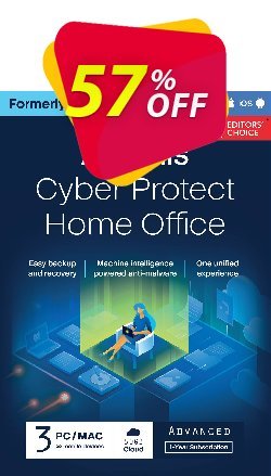 57% OFF Acronis Cyber Protect Home Office Advanced Coupon code