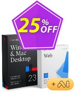 25% OFF ATLAS.ti personalized multiple user - PC, Mac + Web  Coupon code