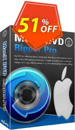 51% OFF MacX DVD Ripper Pro PREMIUM - 1-Year  Coupon code