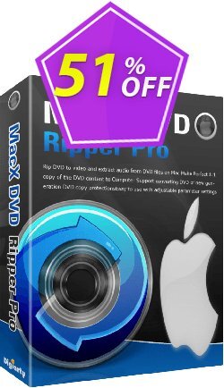 40% OFF MacX DVD Ripper Pro PREMIUM (1 Year), verified