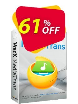 MacX MediaTrans STANDARD 3-month License Coupon, discount 60% OFF MacX MediaTrans STANDARD 3 Months License, verified. Promotion: Stunning offer code of MacX MediaTrans STANDARD 3 Months License, tested & approved