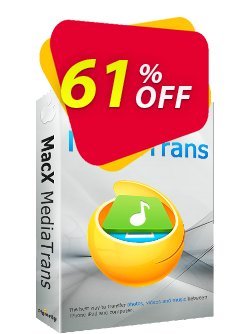 MacX MediaTrans STANDARD 3-month License Coupon discount 60% OFF MacX MediaTrans STANDARD 3 Months License, verified - Stunning offer code of MacX MediaTrans STANDARD 3 Months License, tested & approved