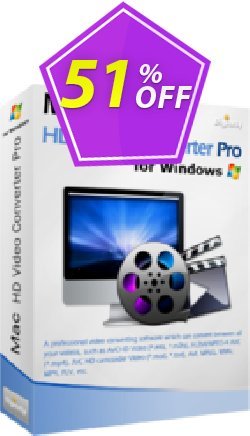 51% OFF MacX HD Video Converter Pro for Windows Coupon code