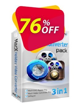 MacX Holiday Video Converter Pack Coupon, discount 76% OFF MacX Holiday Video Converter Pack, verified. Promotion: Stunning offer code of MacX Holiday Video Converter Pack, tested & approved