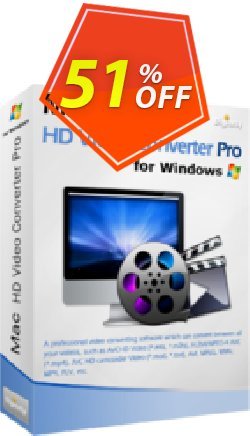51% OFF MacX HD Video Converter Pro for Windows 3-month Coupon code