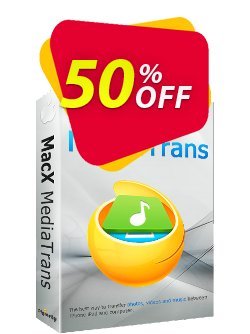 50% OFF MacX MediaTrans Family License Coupon code