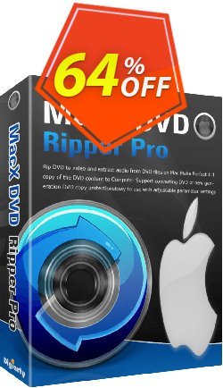 64% OFF MacX DVD Ripper Pro Lifetime Coupon code